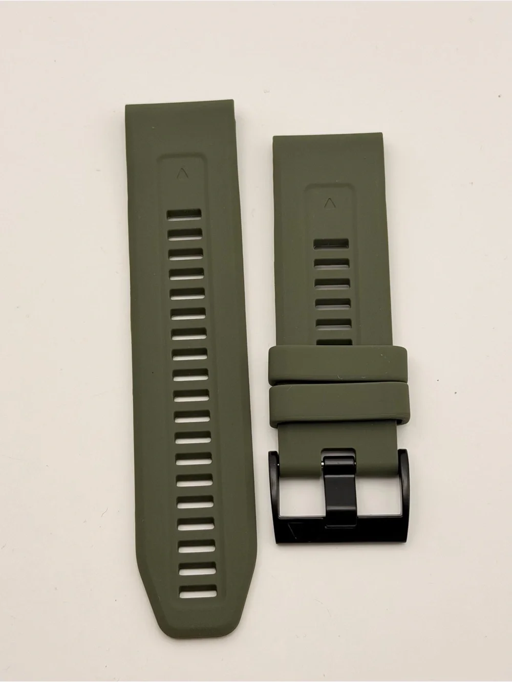 Army Green, 26mm, Quick Fit, Replacement Band, Black Buckle, Fits Garmin Fenix